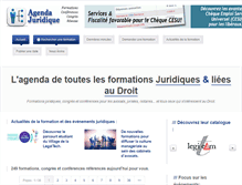 Tablet Screenshot of agenda-juridique.fr